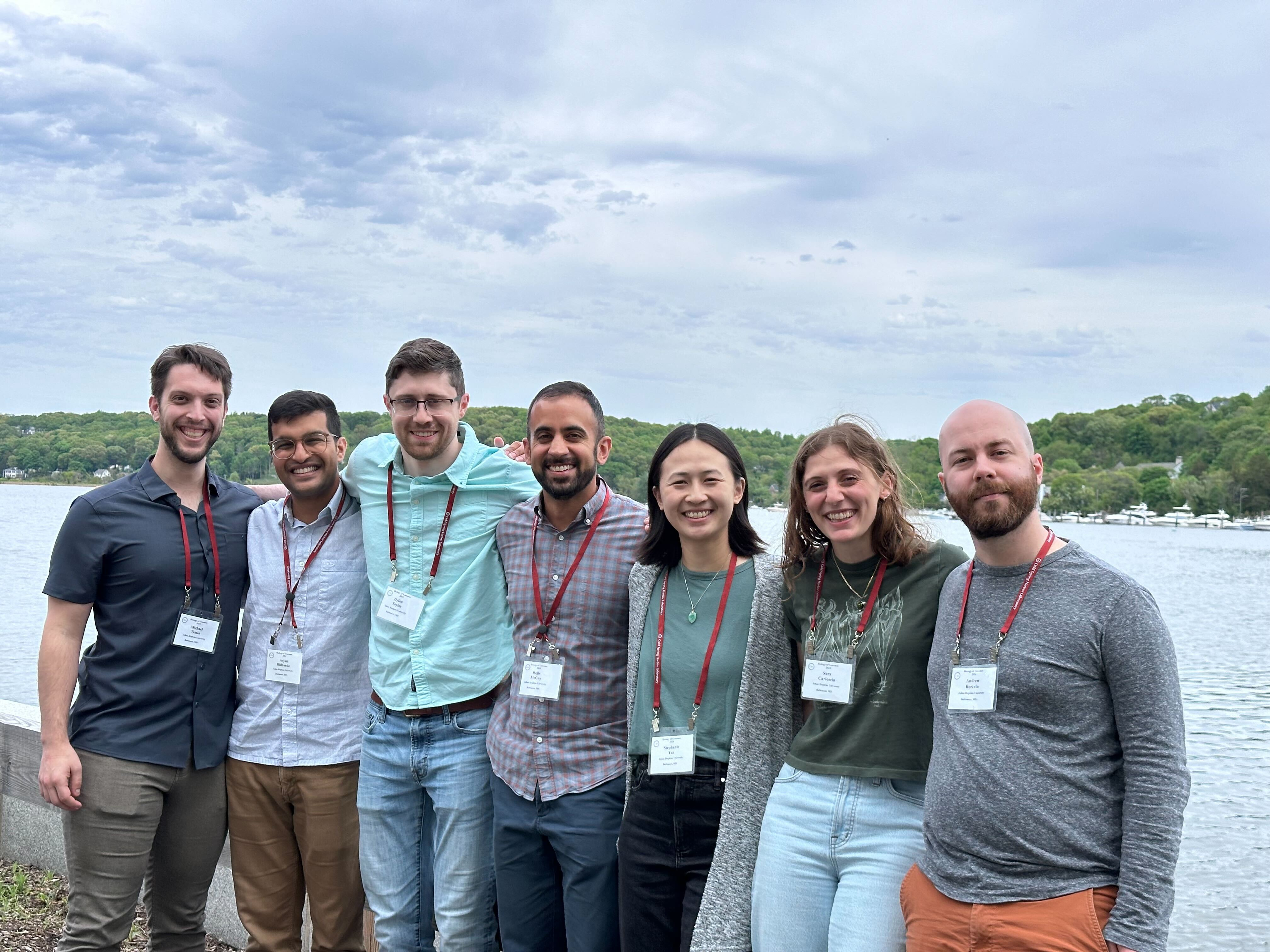 Lab members at the Biology of Genomes meeting