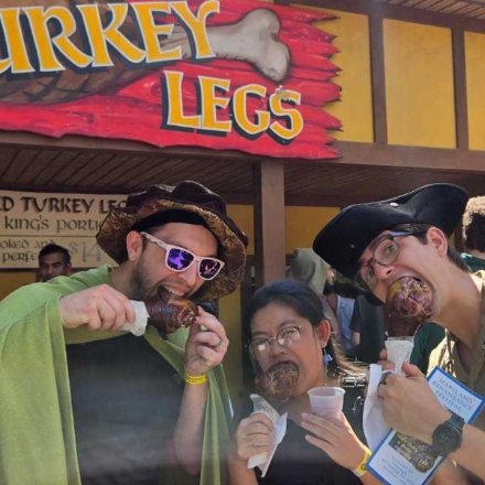 Lab members at the Maryland Renaissance Festival
